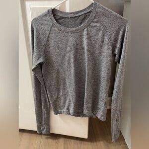 Gray Long Sleeve Lululemon swiftly